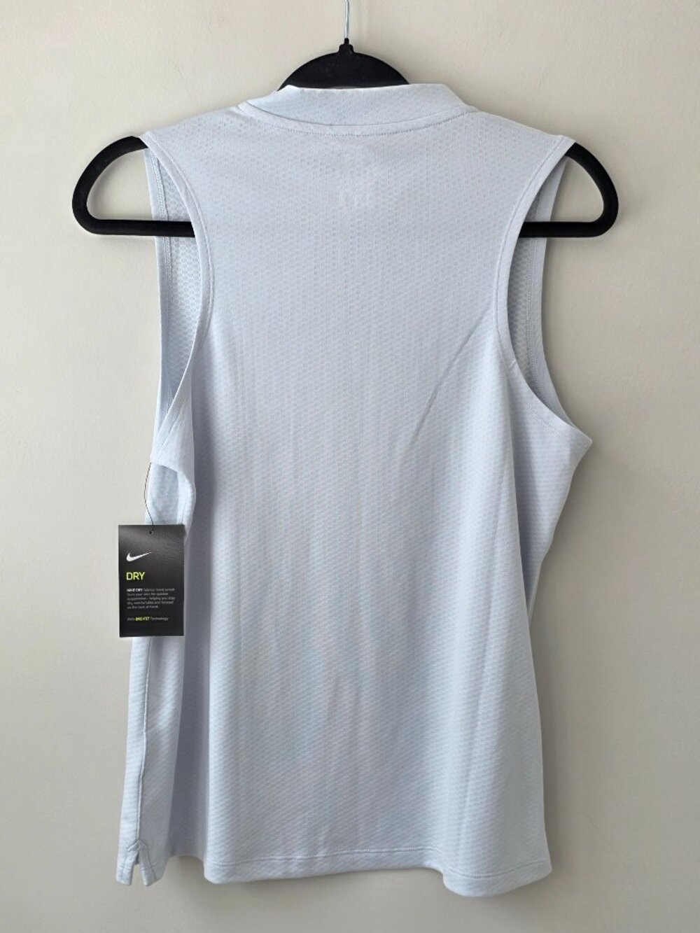NIKE Women's Dri-FIT Blade Sleeveless Golf Polo | Medium | 1/4 Zip Gray NEW - Picture 3 of 10